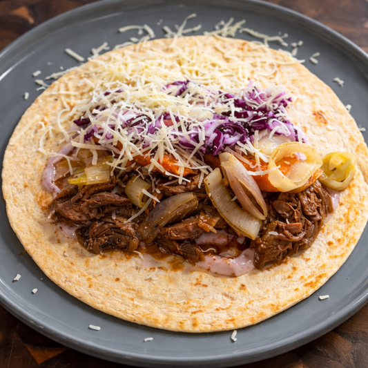 Wilder Taco mit gerupftem Reh